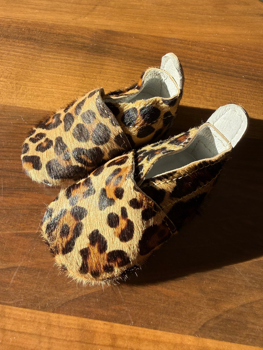 Minis babouches léopard
