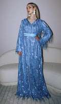 Robe caftan ciel