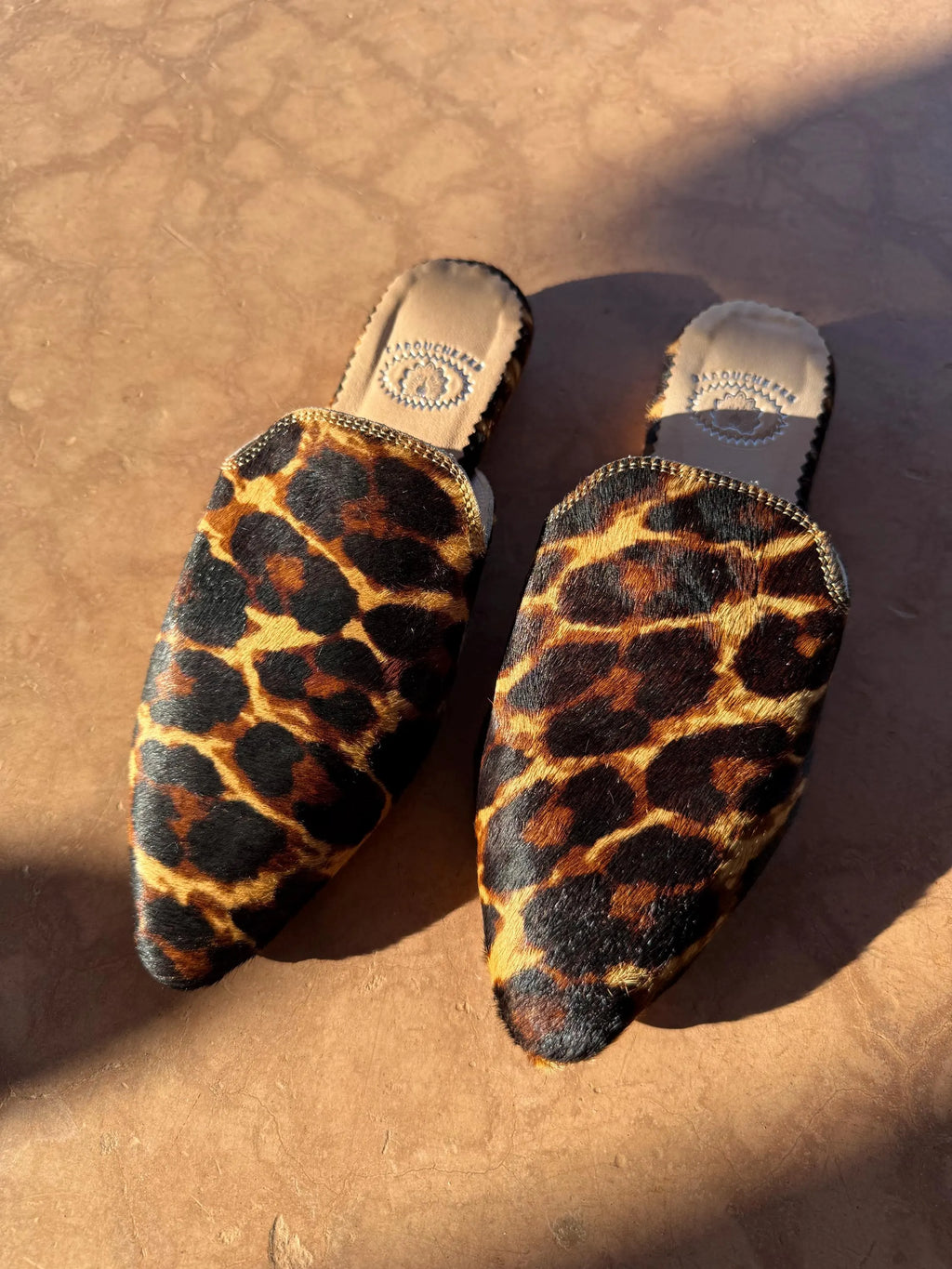 Babouches léopard