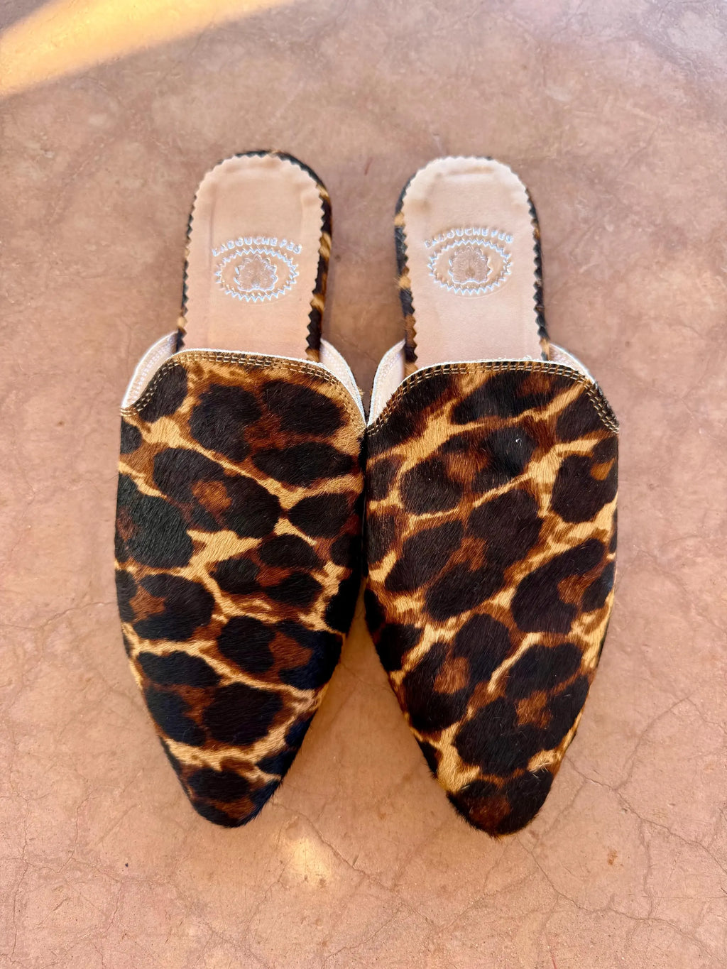 Babouches léopard